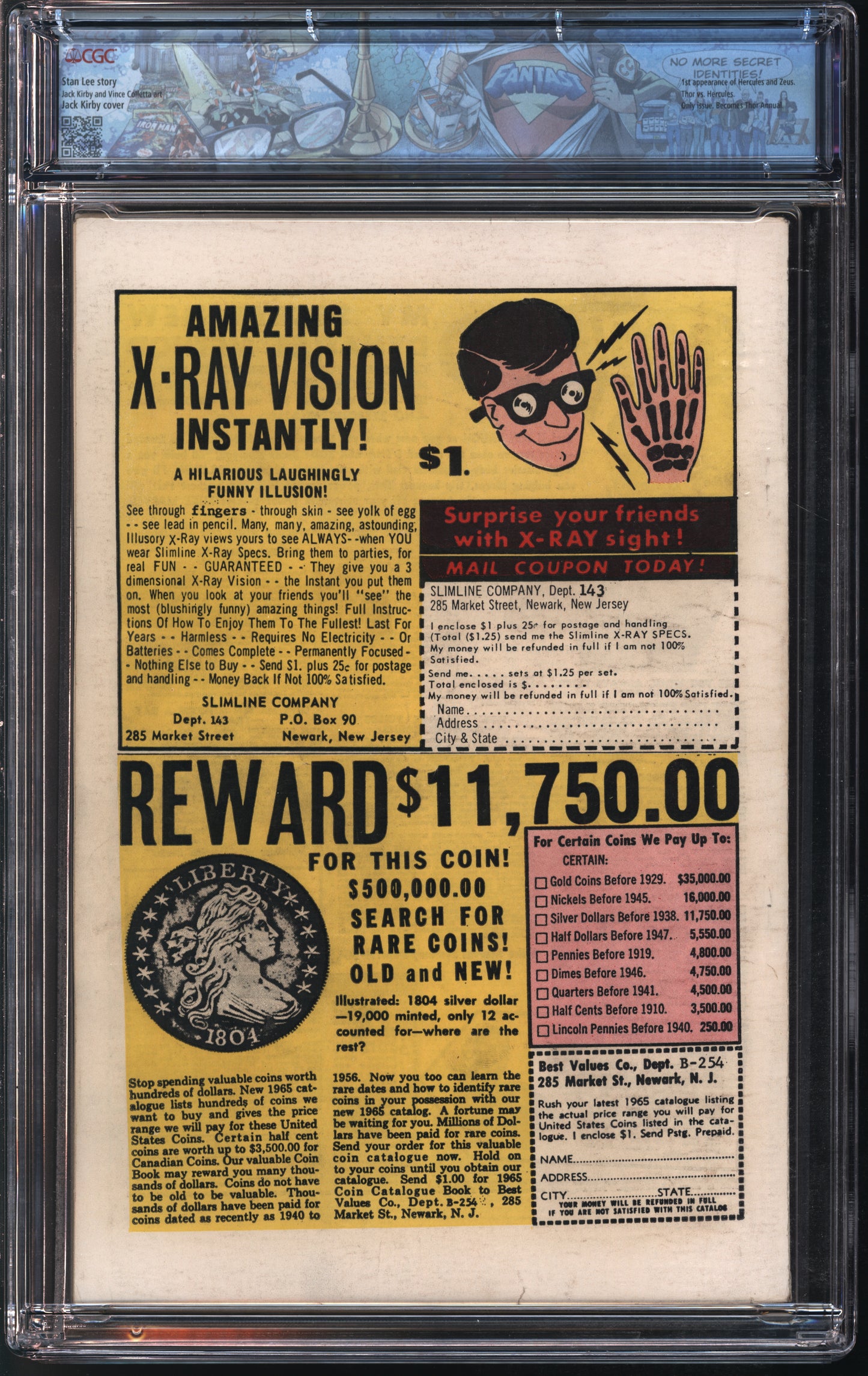 Marvel Comics Journey into Mystery Annual #1 1965 FANTAST CGC 5.5 Off-White to White Pages