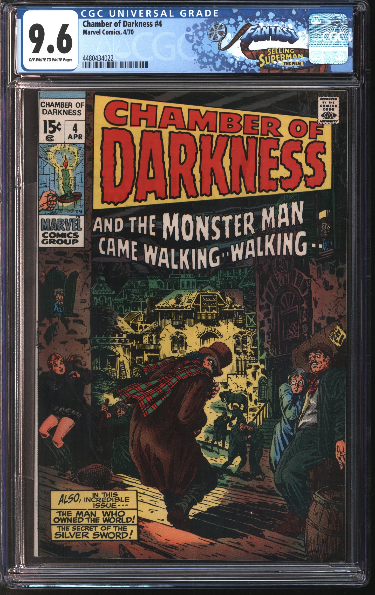 Marvel Chamber of Darkness 4 4/70 FANTAST CGC 9.6 Off-White To White Pages