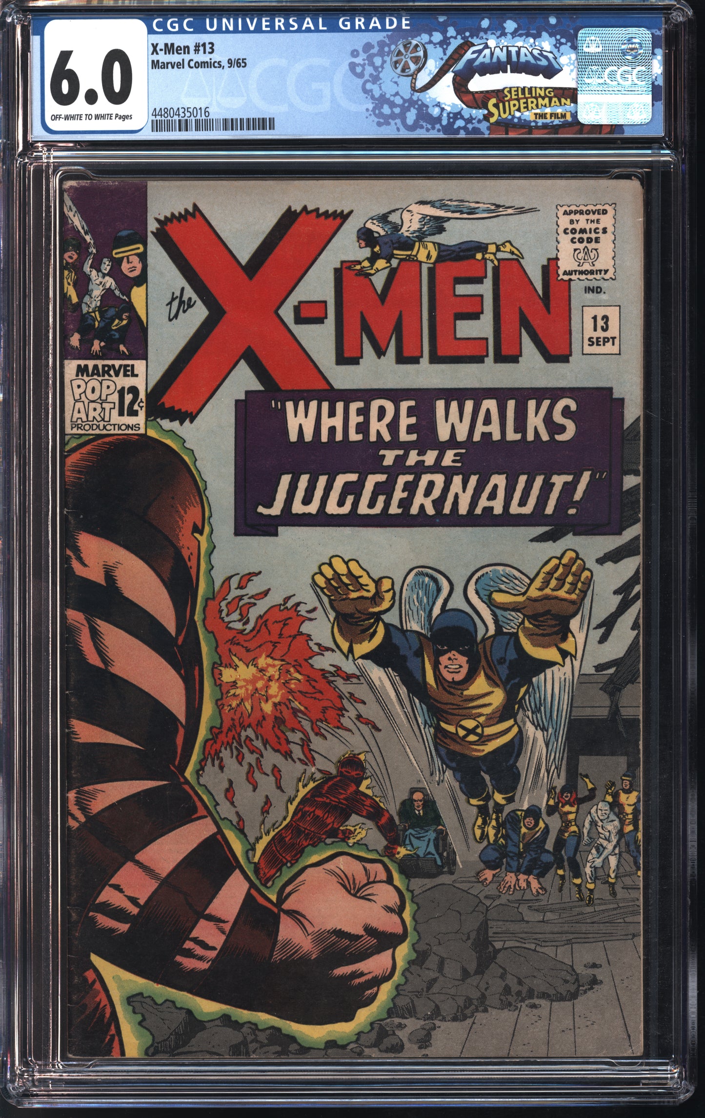 Marvel X-Men #13 9/65 FANTAST CGC 6.0 Off-White to White Pages