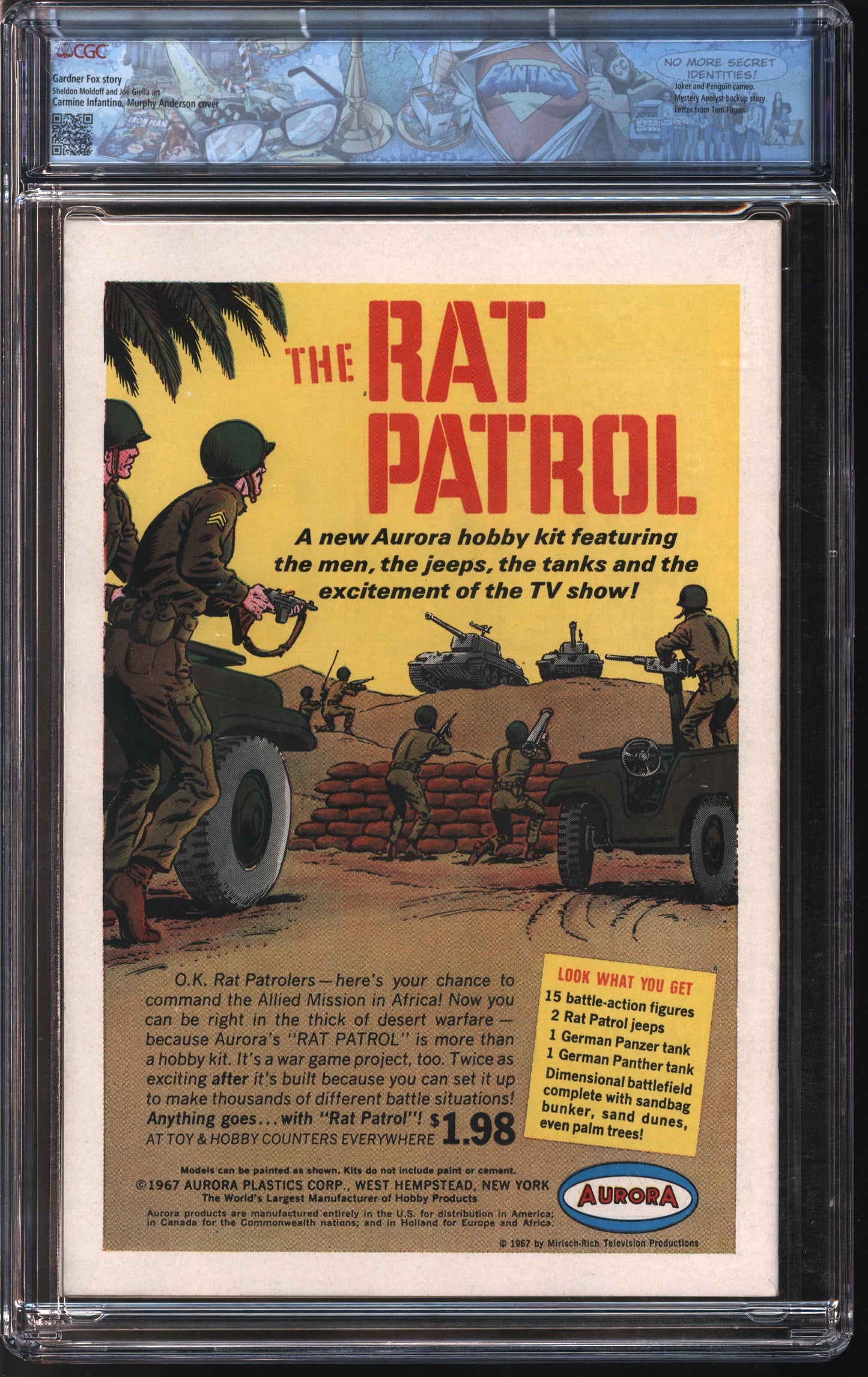 D.C. Comics Batman #191 5/67 FANTAST CGC 9.6 Off-White to White Pages