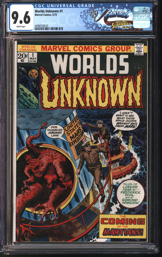 Marvel Comics Crypt of Shadows #1 1/73 FANTAST CGC 9.6 White Pages