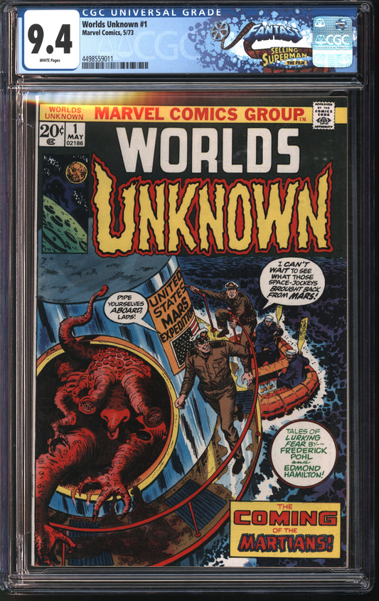 Marvel Comics Crypt of Shadows #1 1/73 FANTAST CGC 9.4 White Pages