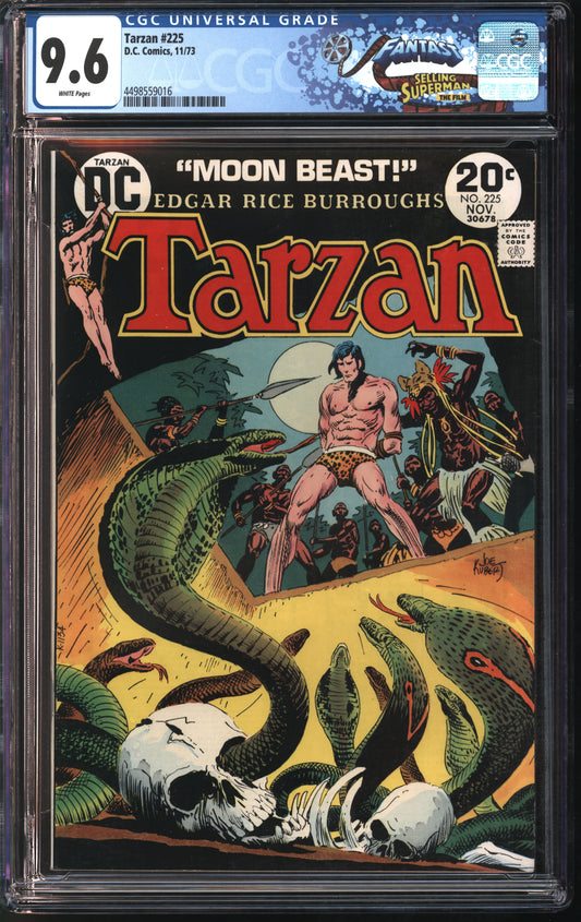 D.C. Comics Tarzan #225 11/73 FANTAST CGC 9.6 White Pages