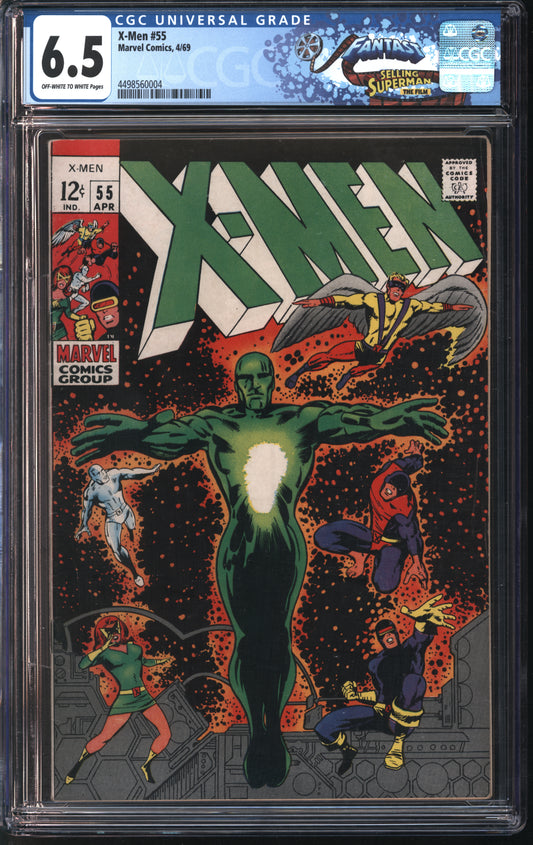 Marvel X-Men 55 4/69 FANTAST CGC 6.5 Off-White to White Pages