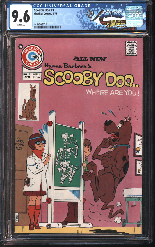 Charlton Comics Scooby Doo 1 4/75 FANTAST CGC 9.6 White Pages