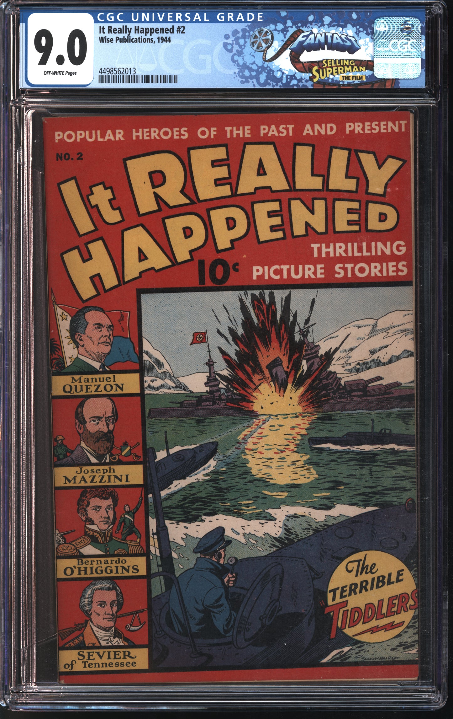 Wise Publishing It Really Happened #2 1944 FANTAST CGC 9.0 Off-White Pages