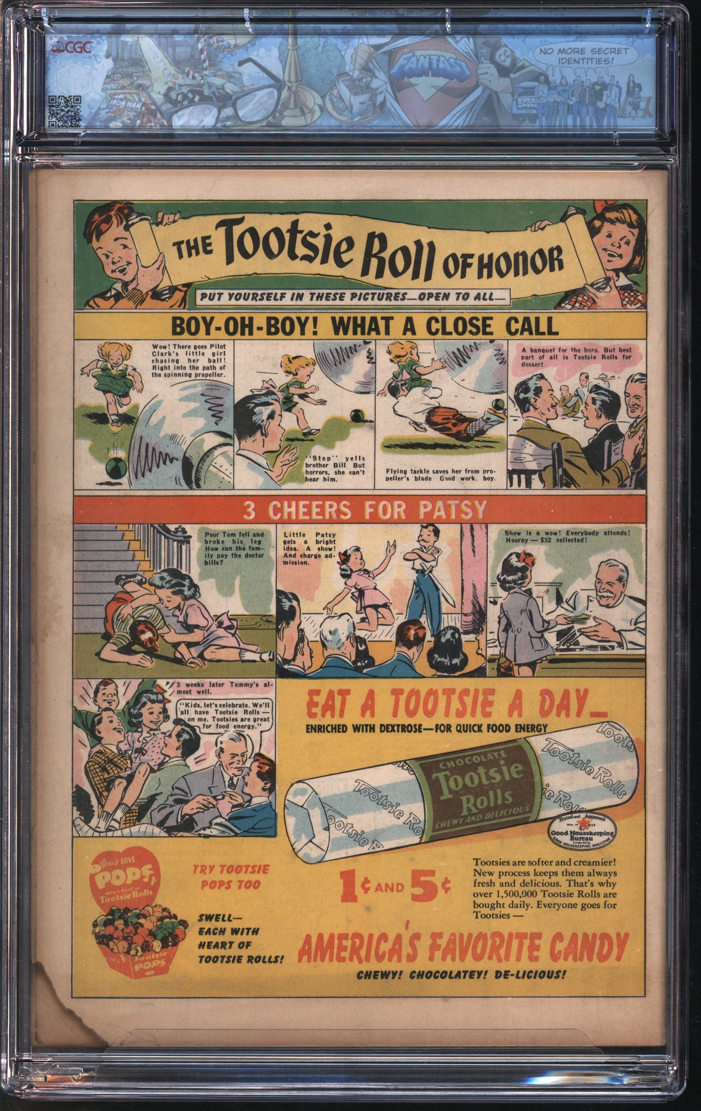 Parent's Magazine Press True Comics #3 8/41 FANTAST CGC 5.0 Cream to Off-White Pages