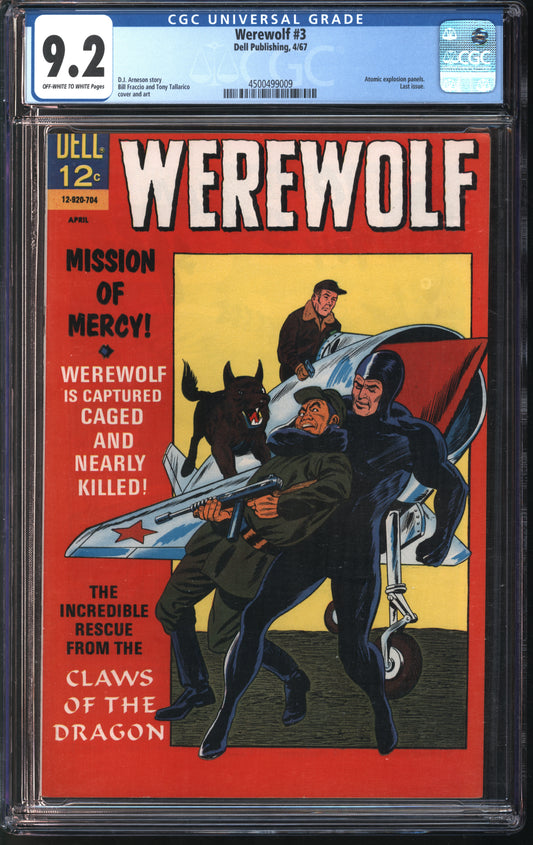 Dell Publishing Werewolf #3 4/67 CGC 9.2 Off-White to White pages