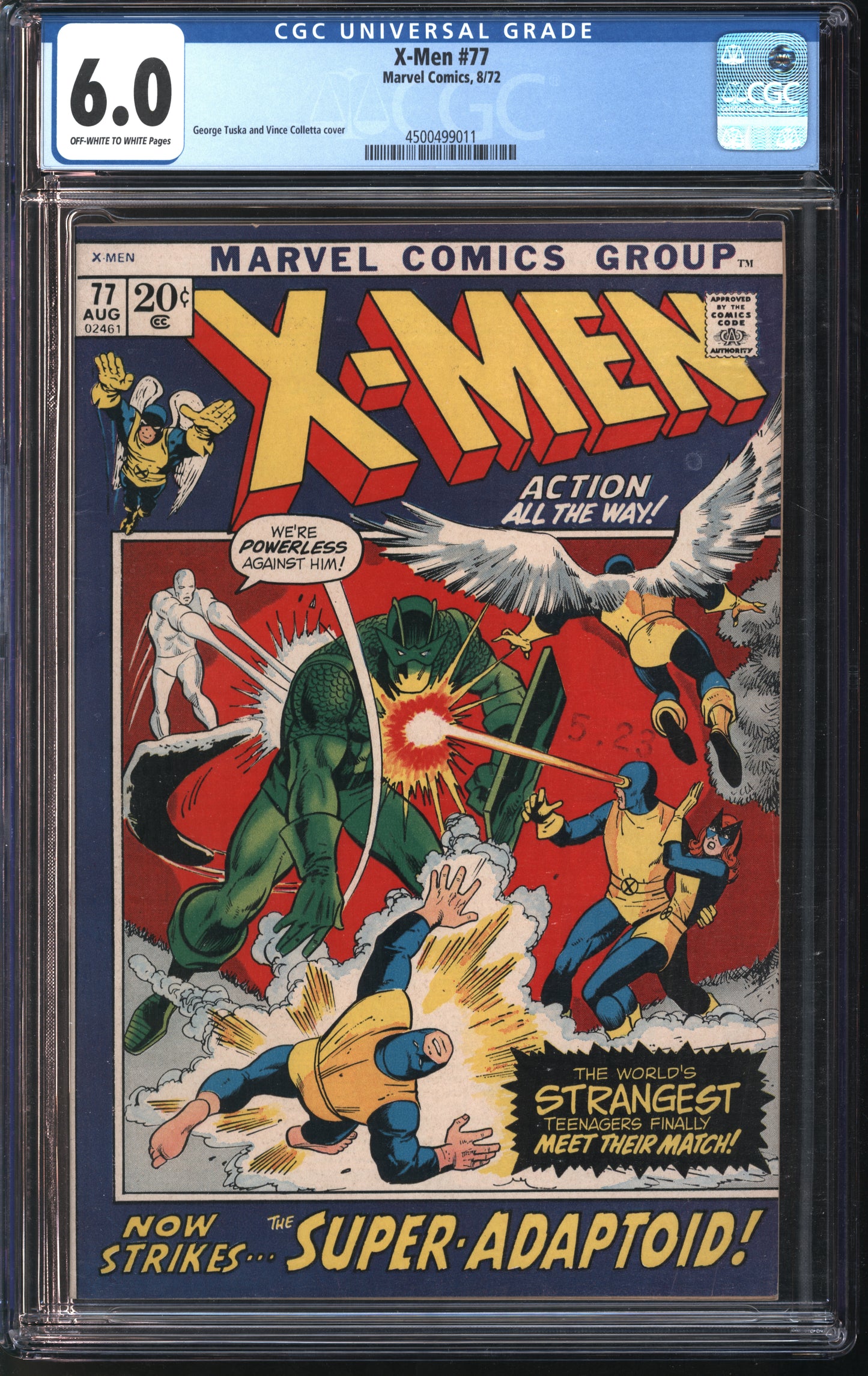 Marvel X-Men #77 8/72 CGC 6.0 Off-White to White Pages