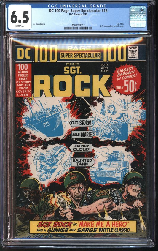 DC 100 Page Super Spectacular #16 CGC 6.5 White pages