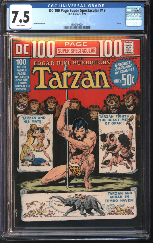 DC 100 Page Super Spectacular #19 CGC 7.5 White pages