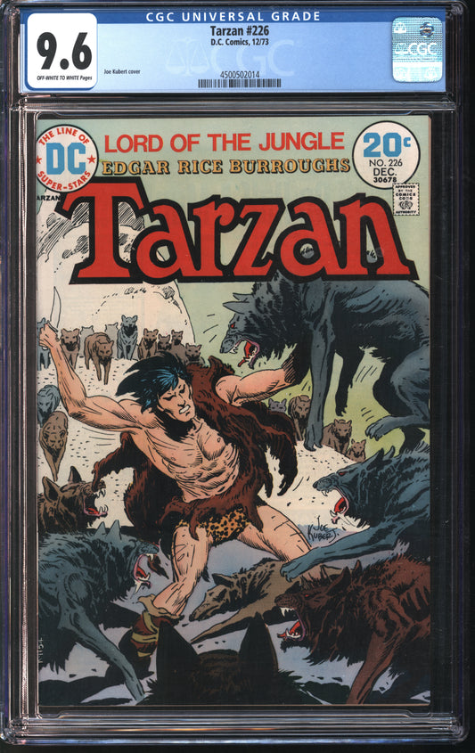 D.C. Comics Tarzan #226 12/73 CGC 9.6 Off-White to White Pages