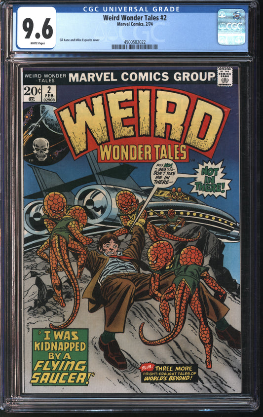 Marvel Comics Weird Wonder Tales #2 2/74 CGC 9.6 White Pages