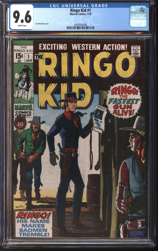 Marvel Comics Ringo Kid #1 1/70 CGC 9.6 White Pages