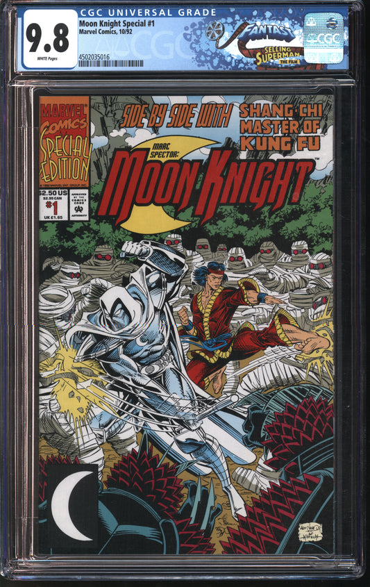 Marvel Comics Moon Knight #1 10/92 FANTAST CGC 9.8 White Pages