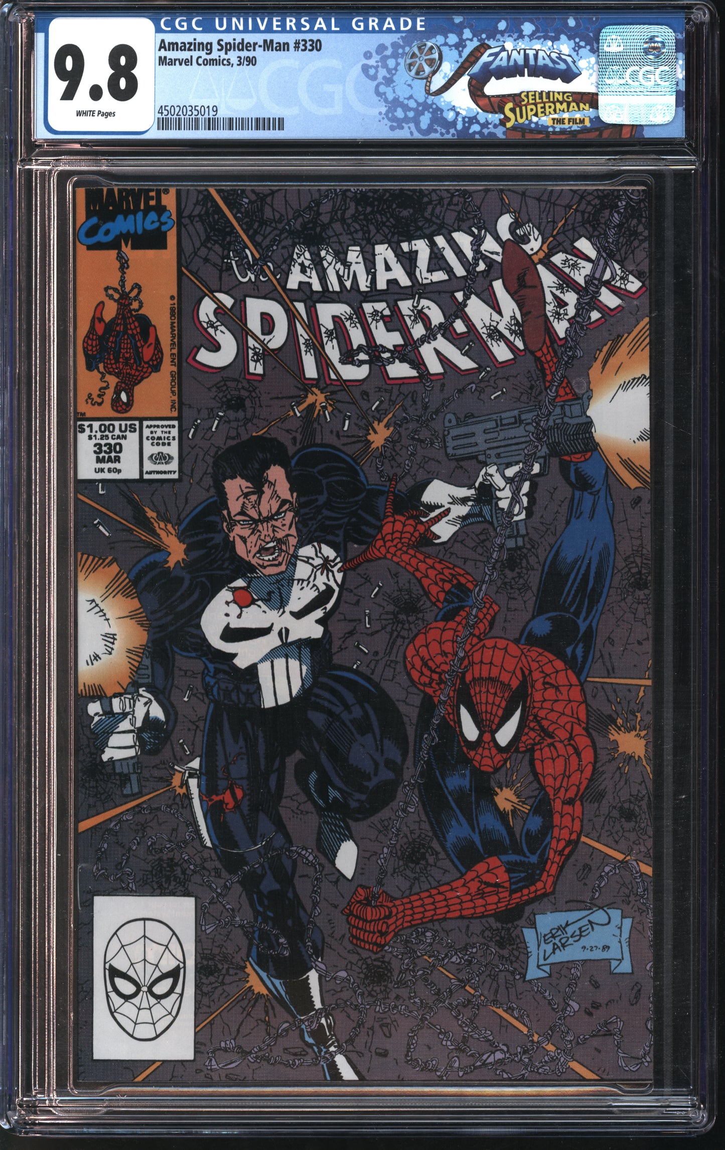 Marvel Amazing Spider-man 330 3/90 FANTAST CGC 9.8 White Pages