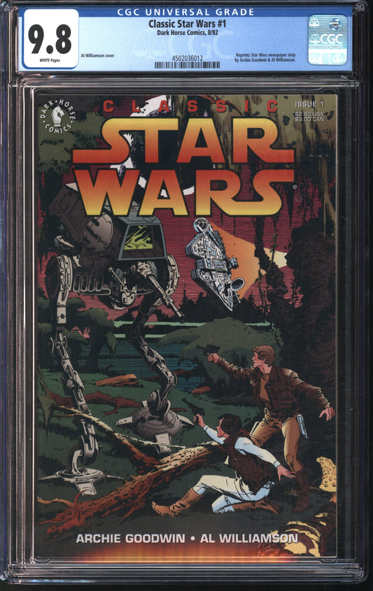 Dark Horse Comics Classic Star Wars #1 8/92 CGC 9.8 White pages