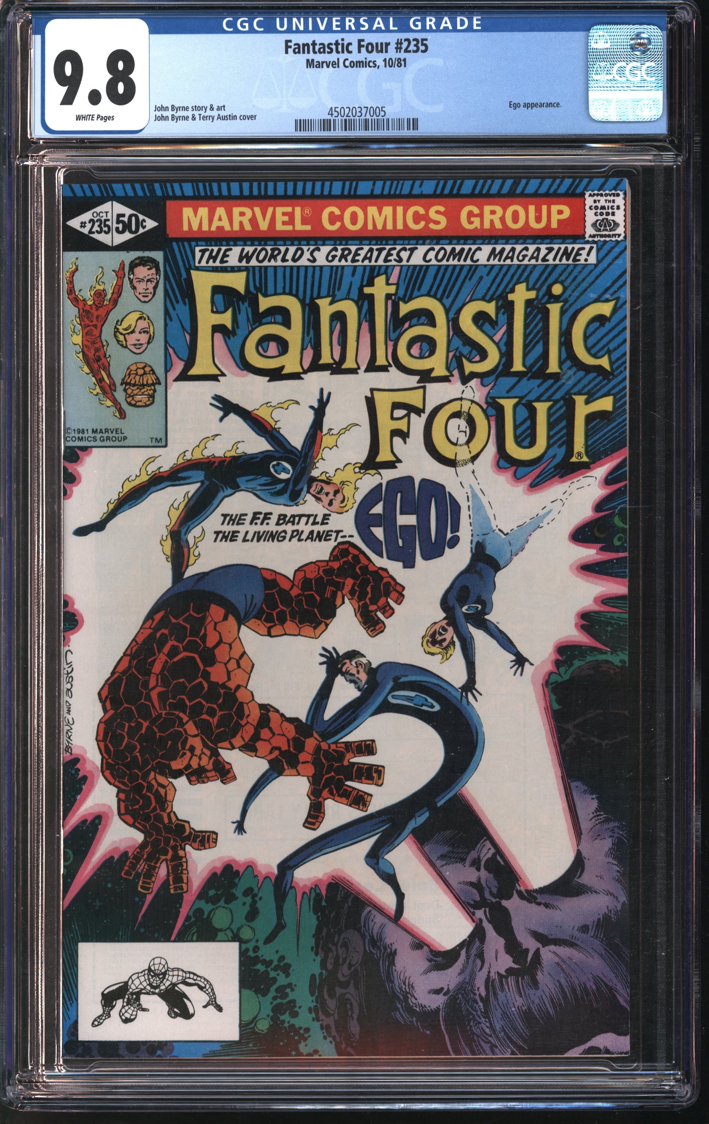 Marvel Comics Fantastic Four 235 10/81 CGC 9.8 White pages