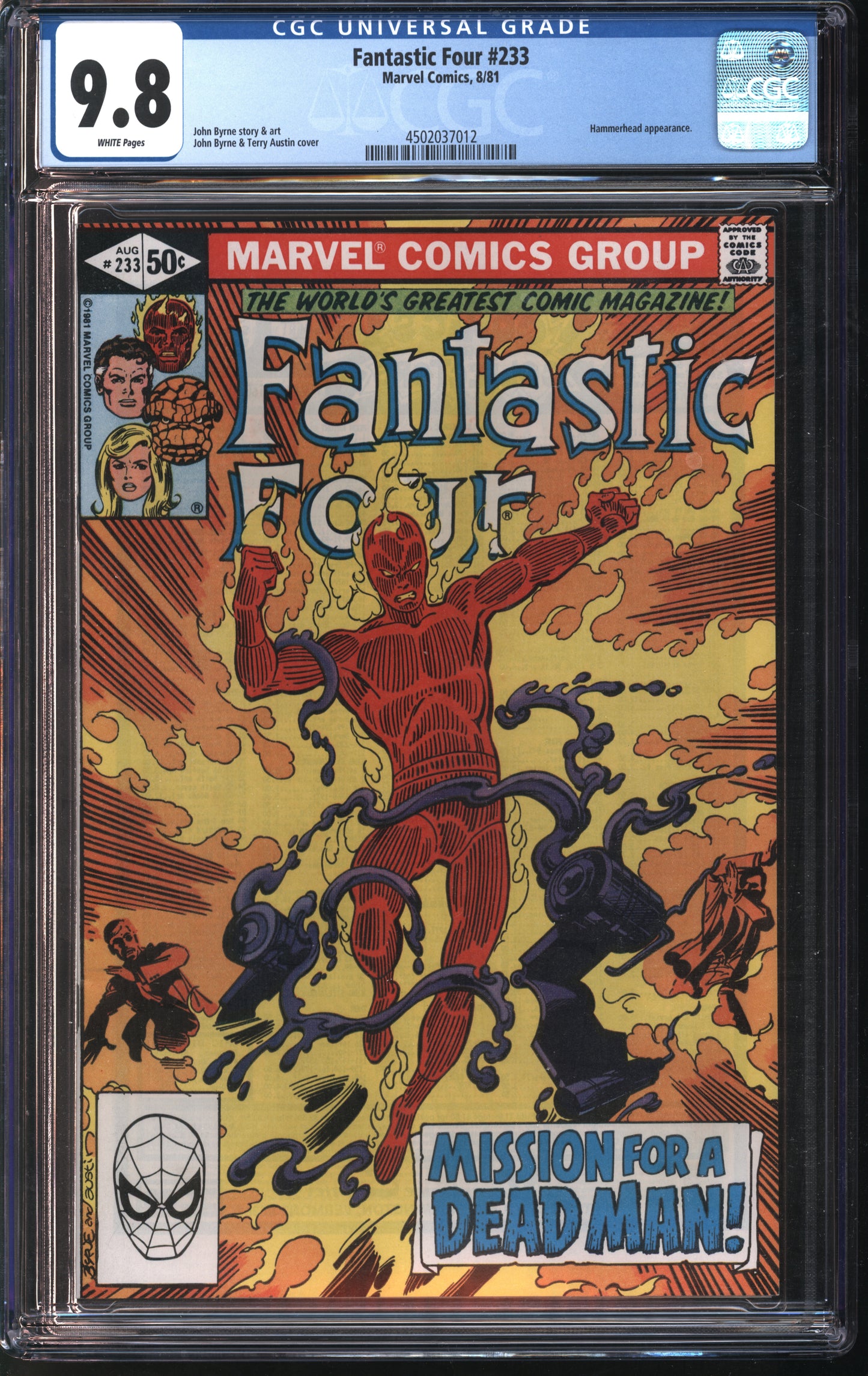 Marvel Comics Fantastic Four 234 9/81 CGC 9.8 White pages