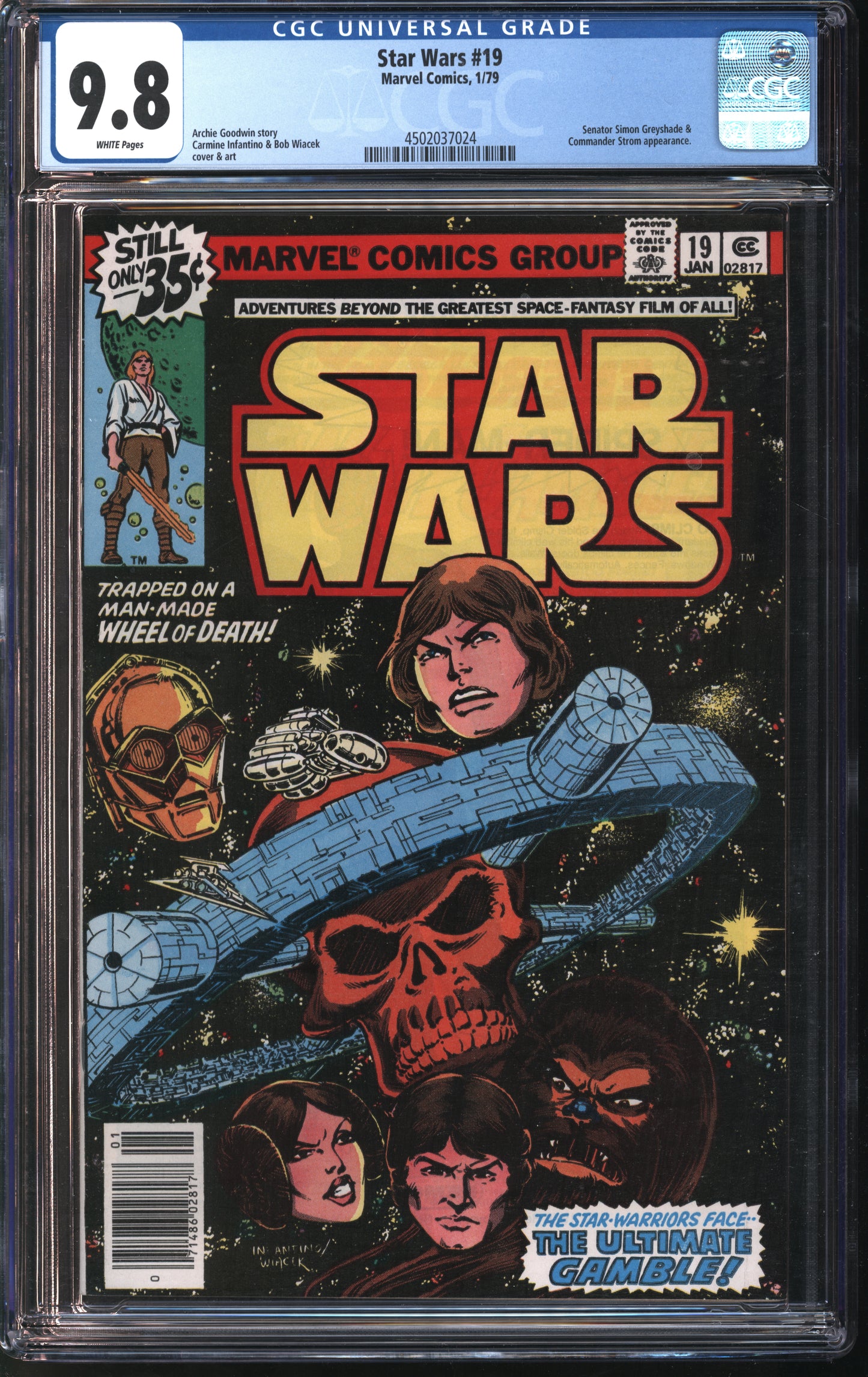 Marvel Star Wars 19 1/79 CGC 9.8 White Pages