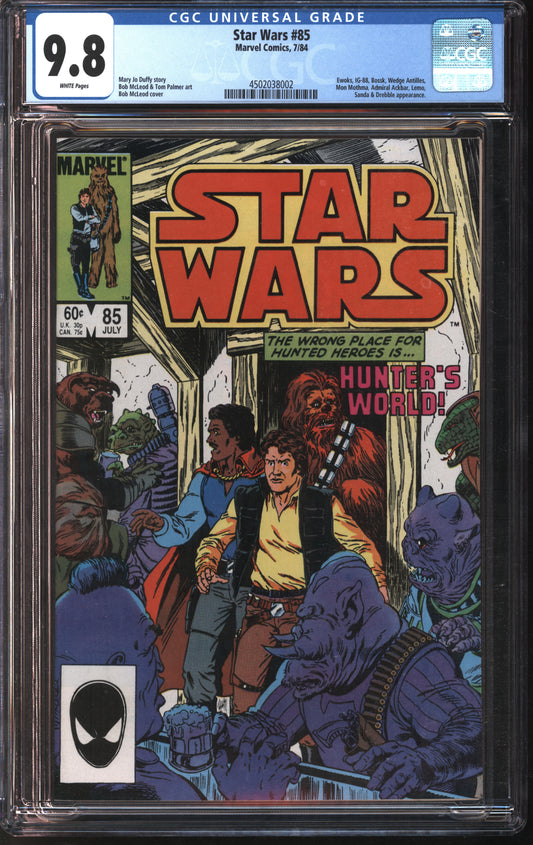 Marvel Comics Star Wars #85 7/84 FANTAST CGC 9.8 White Pages