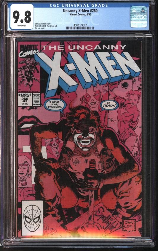 Marvel X-Men #260 4/90 CGC 9.8 Off-White to White Pages