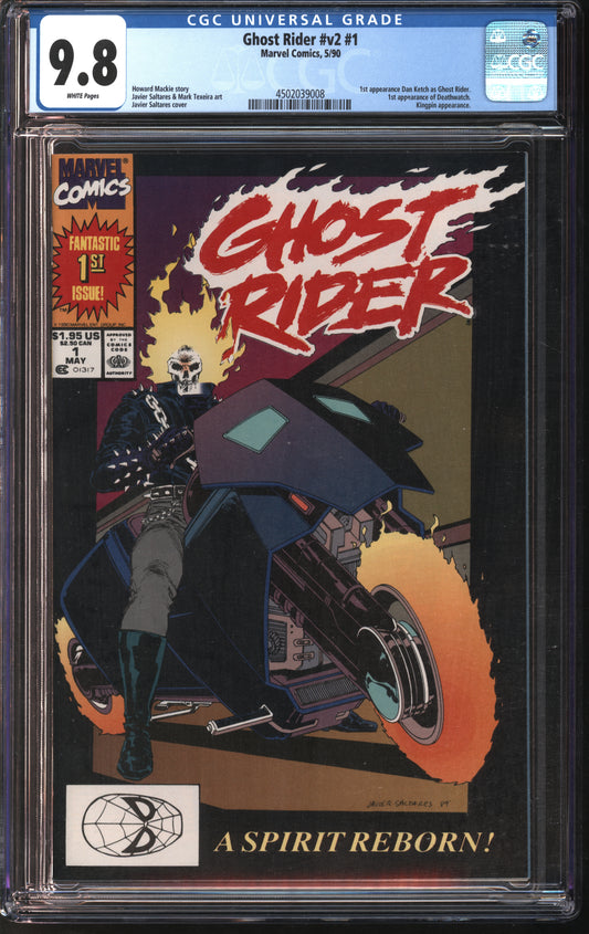 Marvel Ghost Rider V2 #1 5/90 CGC 9.8 White Pages