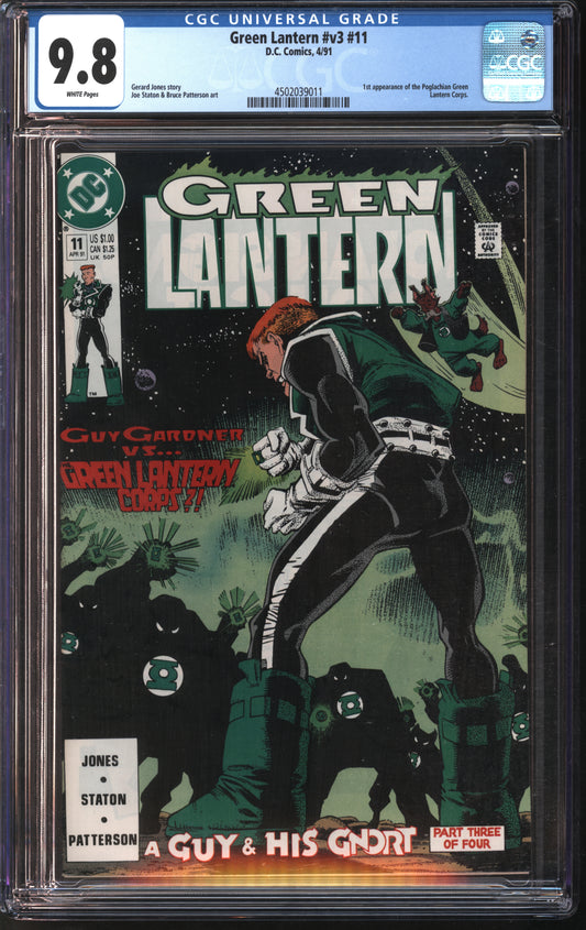 D.C. Comics Green Lantern #v3 #11 4/91 CGC 9.8 White Pages