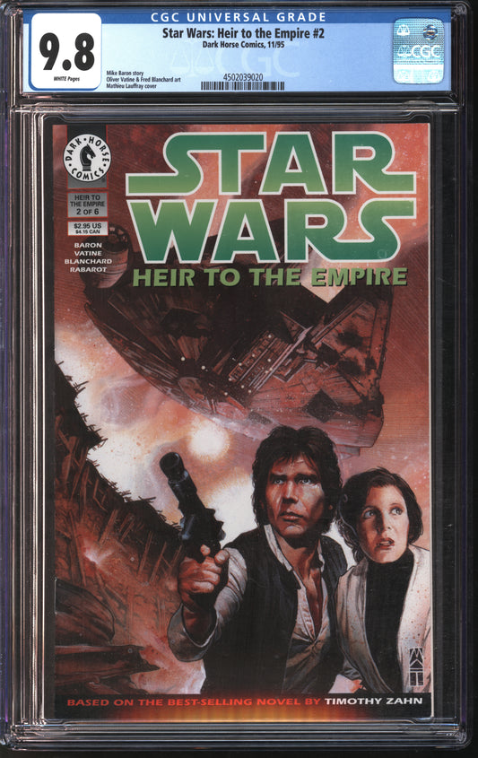 Dark Horse Comics Star Wars: Heir to the Empire #2 11/95 CGC 9.8 White Pages