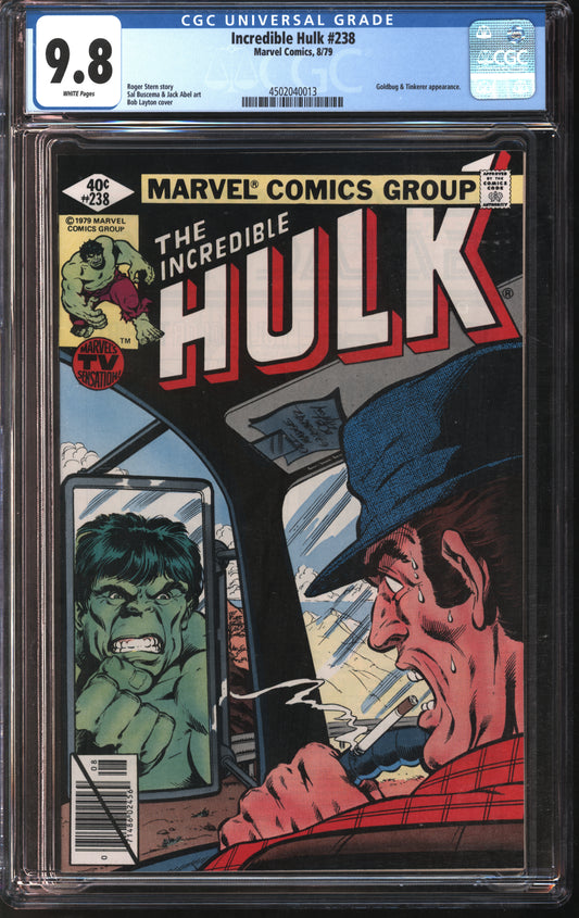 Marvel Comics Incredible Hulk #238 8/79 CGC 9.8 White pages