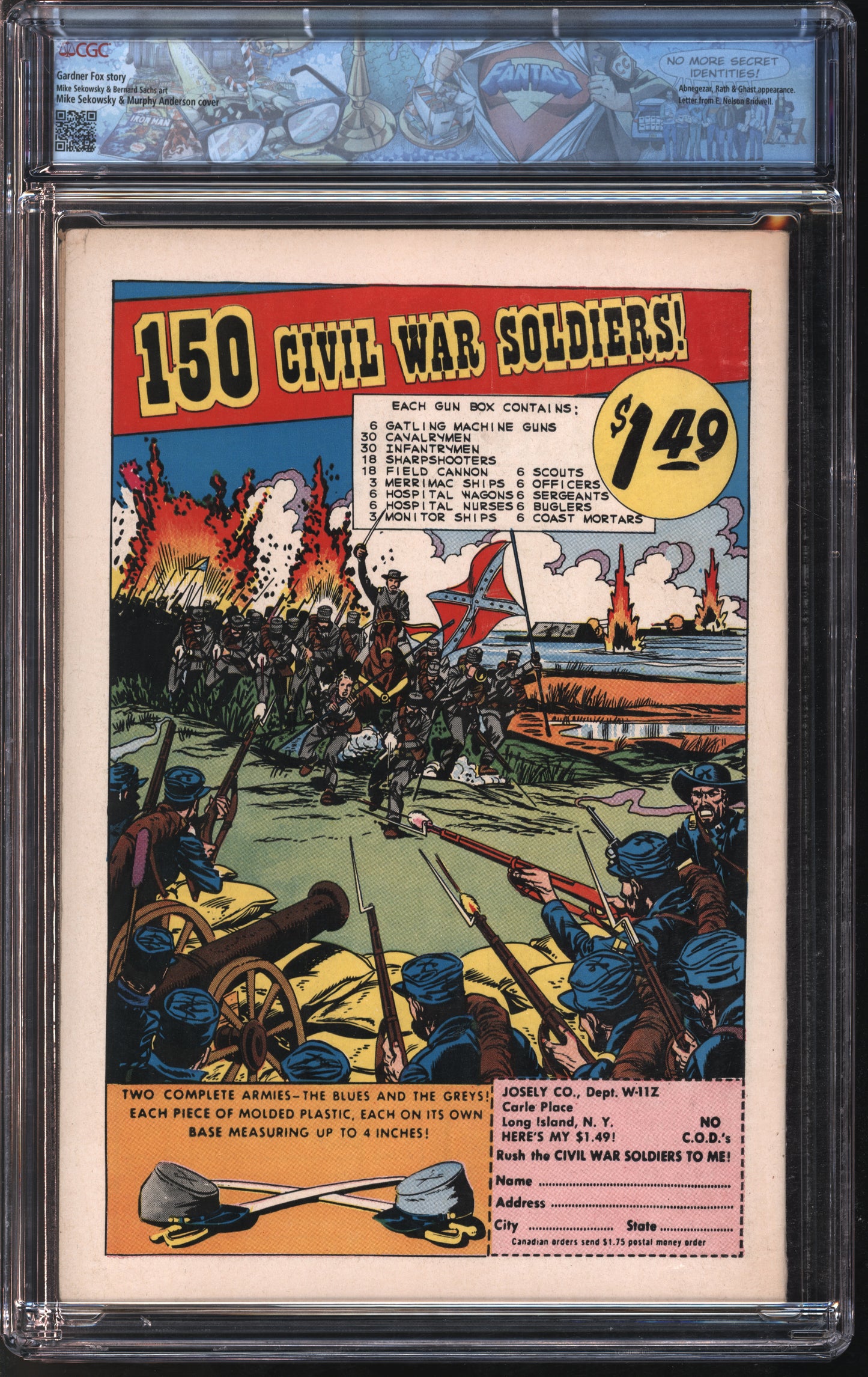 D.C. Comics Justice League of America #11 5/62 FANTAST CGC 6.5 Off-White to White Pages