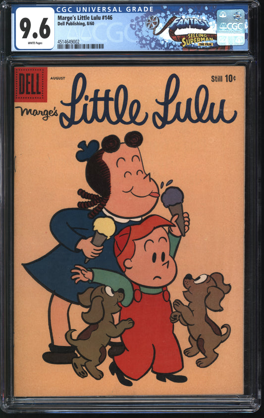 Dell Publishing Marge's Little Lulu #146 8/60 FANTAST CGC 9.6 White Pages