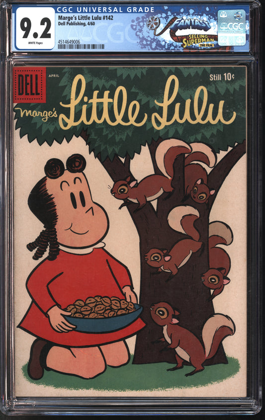 Dell Publishing Marge's Little Lulu #142 4/60 FANTAST CGC 9.2 White Pages