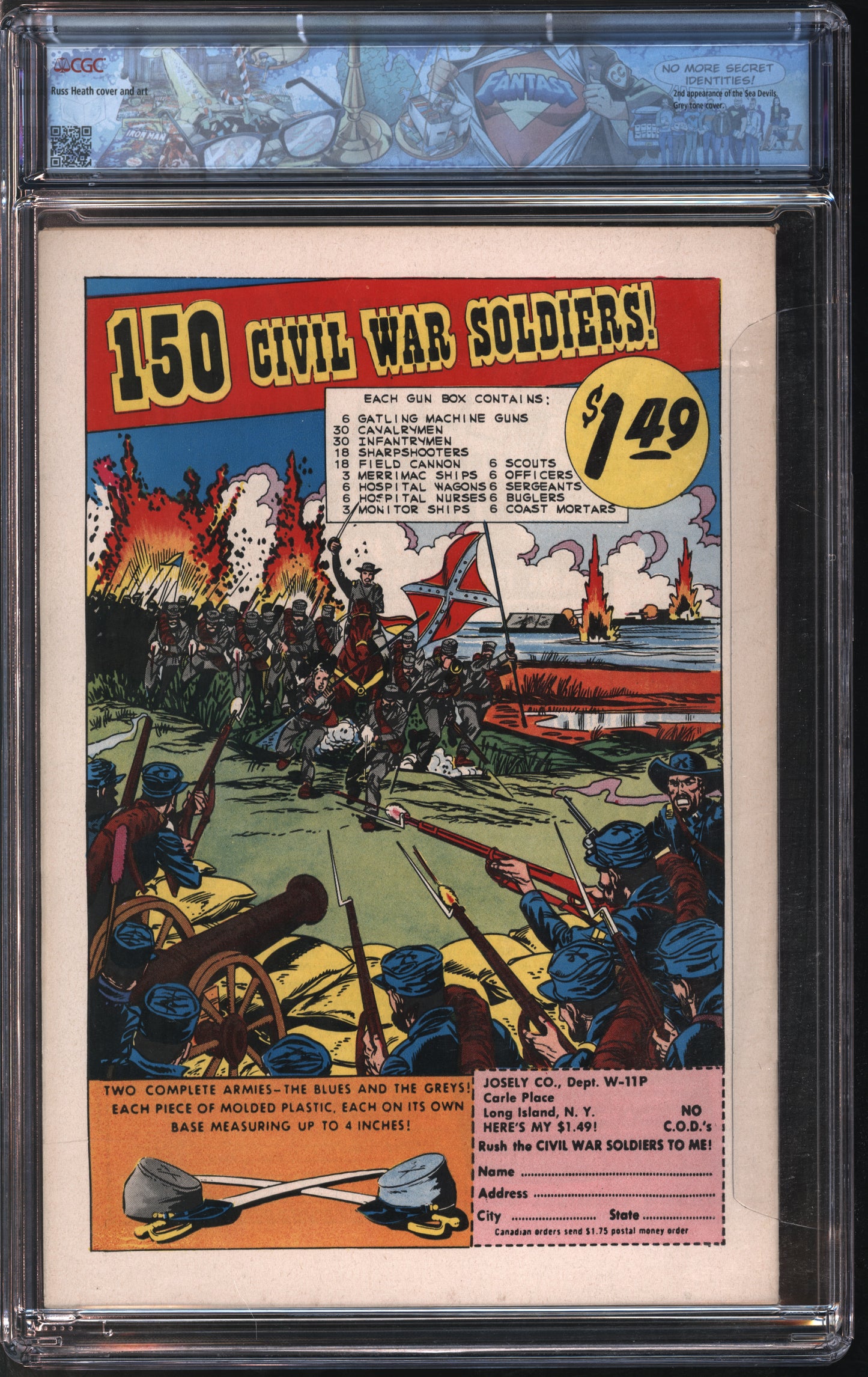 D.C. Comics Showcase #28 9-10/60 FANTAST CGC 7.5 Off-White to White Pages