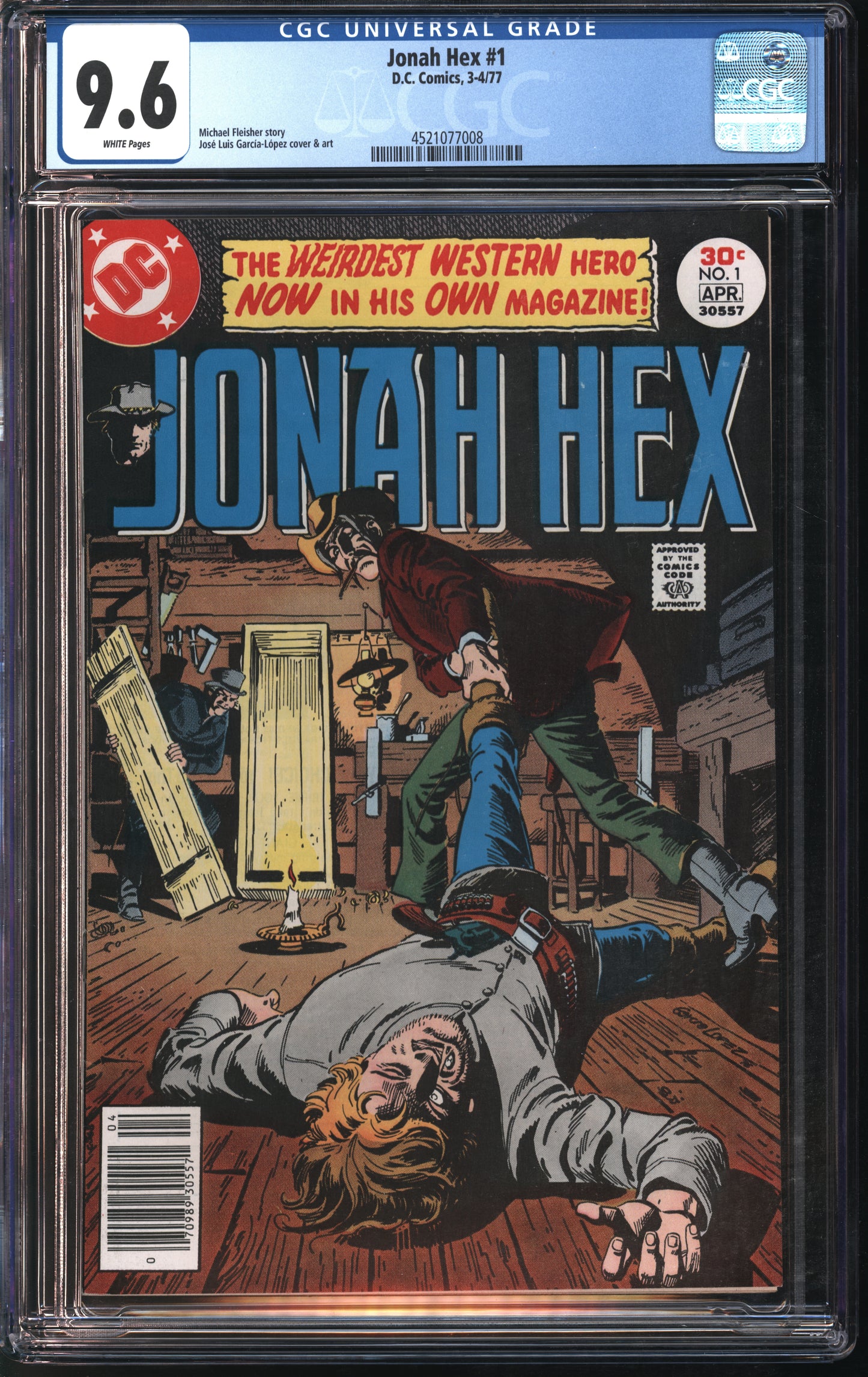 D.C. Comics Jonah Hex #1 3-4/77 CGC 9.6 White Pages