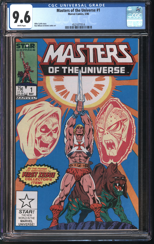 Marvel Comics Masters of the Universe #1 5/86 CGC 9.6 White Pages