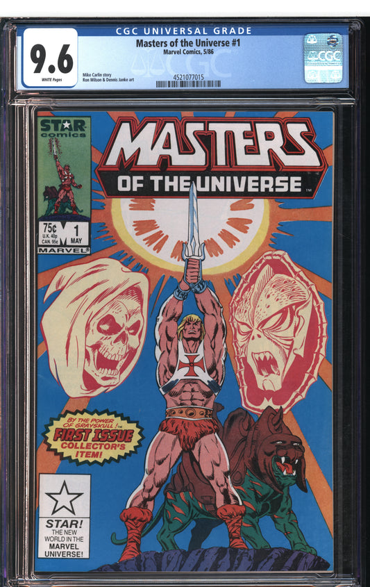 Marvel Comics Masters of the Universe #1 5/86 CGC 9.6 White Pages