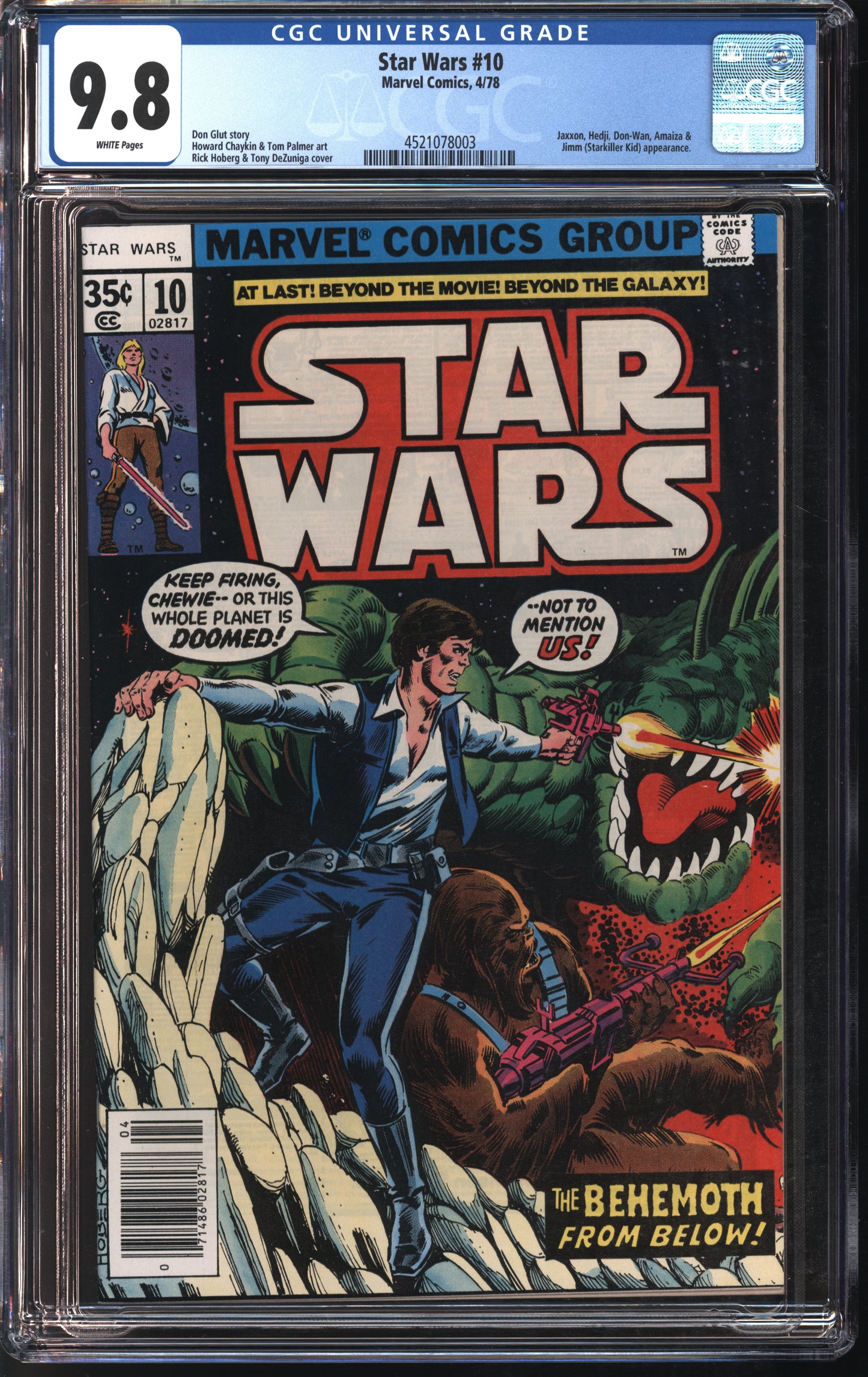 Marvel Comics Star Wars #10 4/78 CGC 9.8 White Pages