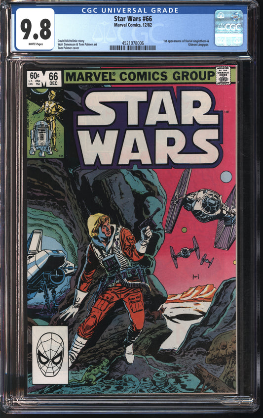 Marvel Comics Star Wars #66 12/82 CGC 9.8 White Pages