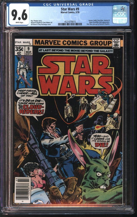 Marvel Star Wars #9 3/78 CGC 9.6 White Pages
