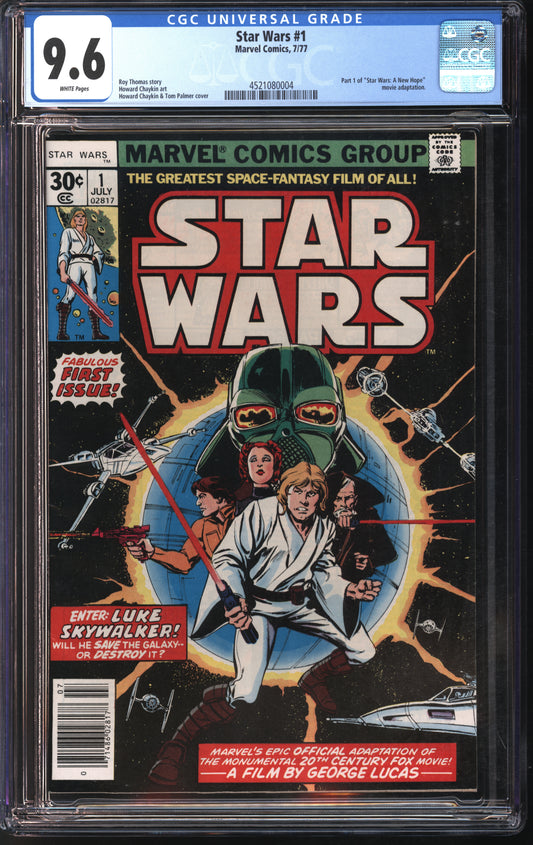Marvel Star Wars #1 7/77 CGC 9.6 White Pages