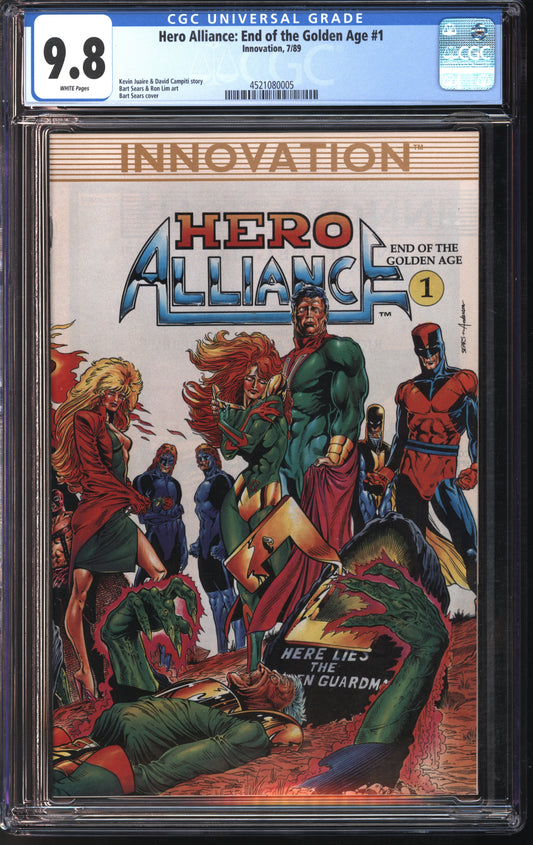 Innovation Hero Alliance: End of the Golden Age #1 7/89 CGC 9.8 White Pages