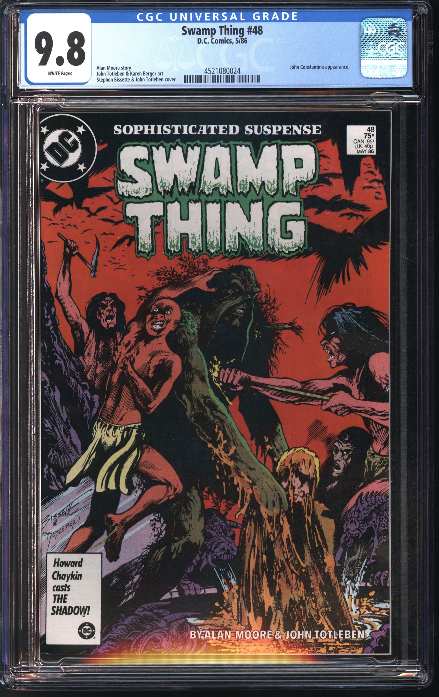 D.C Comics Swamp Thing #48 5/86 CGC 9.8 White Pages