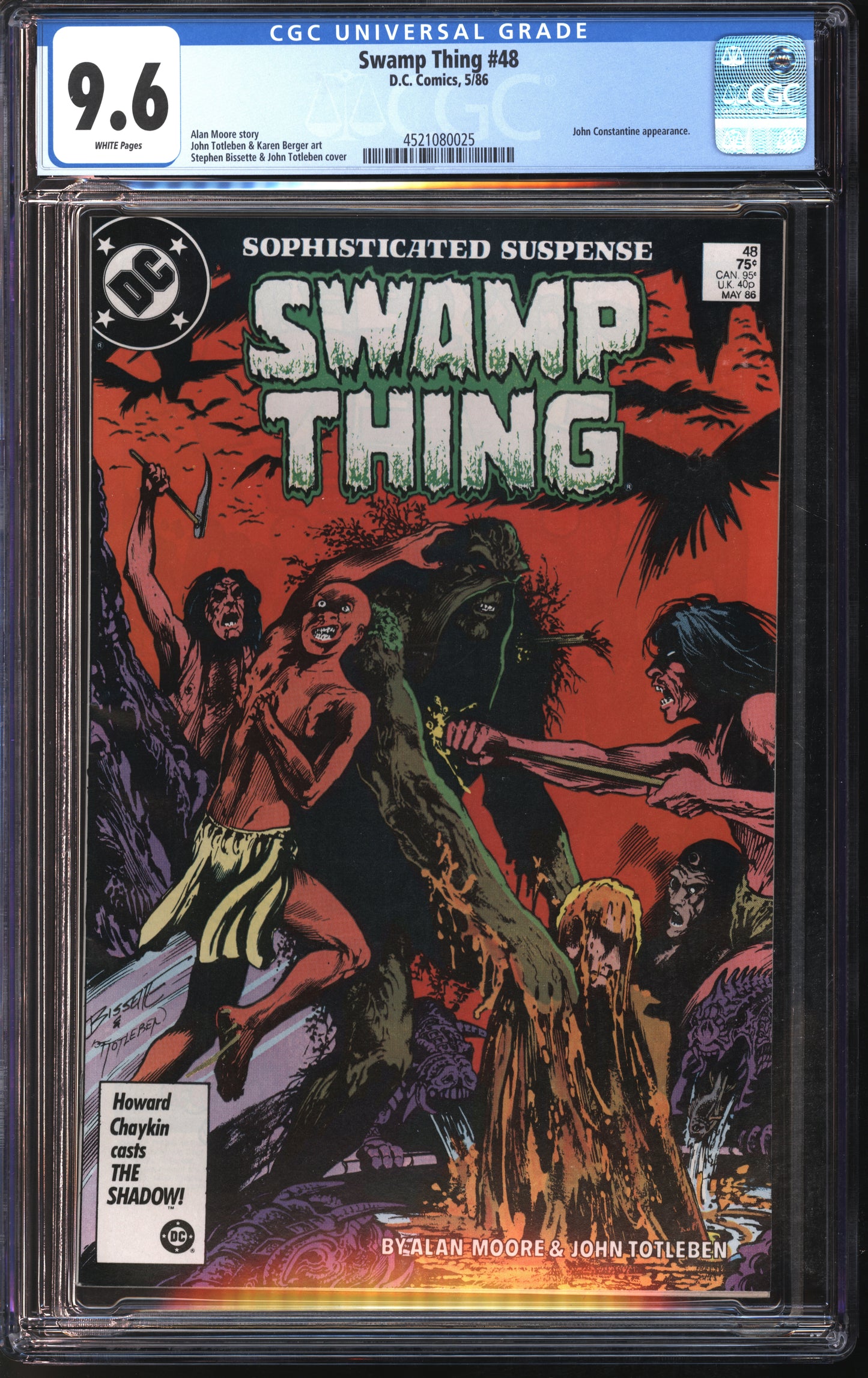 D.C Comics Swamp Thing #48 5/86 CGC 9.6 White Pages