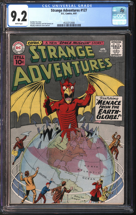 D.C. Comics Strange Adventures #127 4/61 CGC 9.2 White Pages