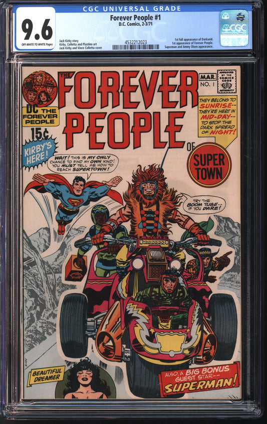 D.C. Comics Forever People #1 2-3/71 CGC 9.6 Off-White to White Pages
