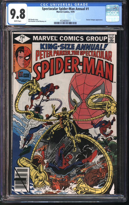 Marvel Comics Spectacular Spider-Man Annual #1 CGC 9.8 White Pages