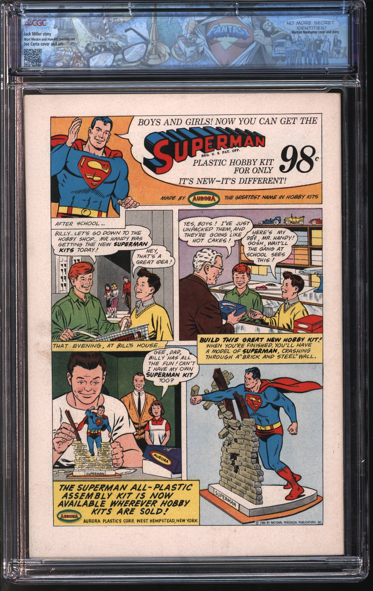 D.C. Comics House of Mystery #144 7/64 FANTAST CGC 8.5 White Pages
