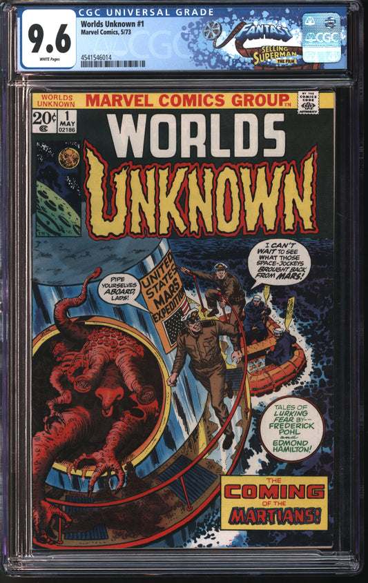 Marvel Comics World's Unknown #1 5/73 FANTAST CGC 9.6 White Pages