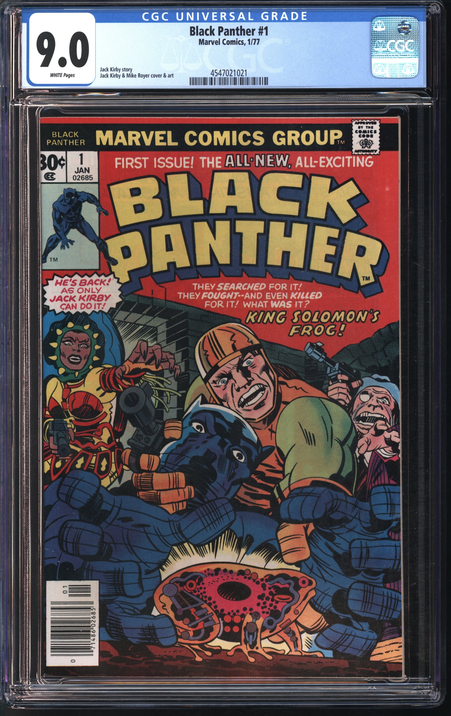 Marvel Comics Black Panther #1 1/77 CGC 9.0 White Pages